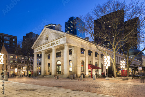 The Quincy Market at Night