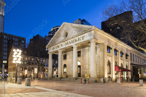 The Quincy Market at Night photo