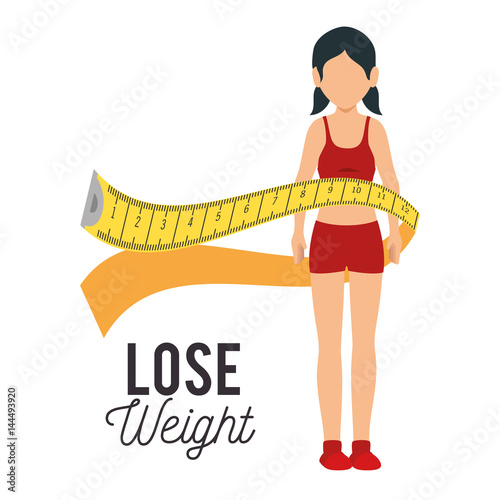 lose weight concept icons