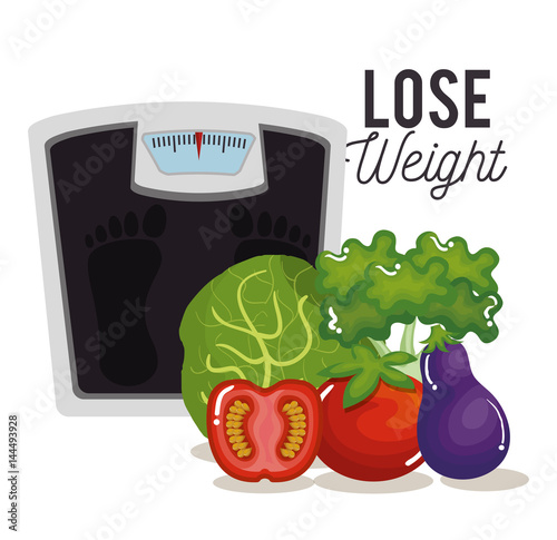 lose weight concept icons