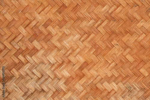 Weave bamboo wall texture background