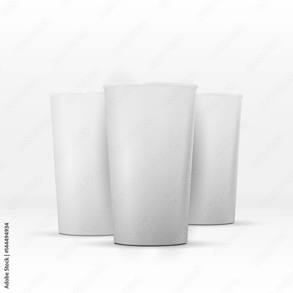 Illustration of Vector Coffee Cup Mockup Set Isolated. Realistic Open Coffee Takeout Cup Set Illustration of Vector Coffee Cup Mockup Set Isolated. Realistic Open Coffee Takeout Cup Set