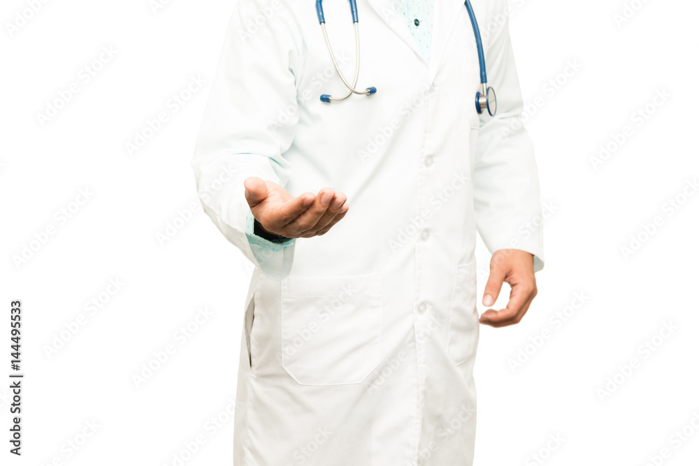 Asian male medical doctor on white background Asian male medical doctor on white background