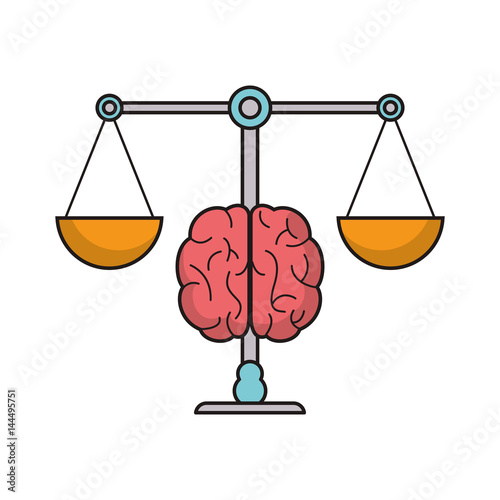 brain balance idea image vector illustration eps 10