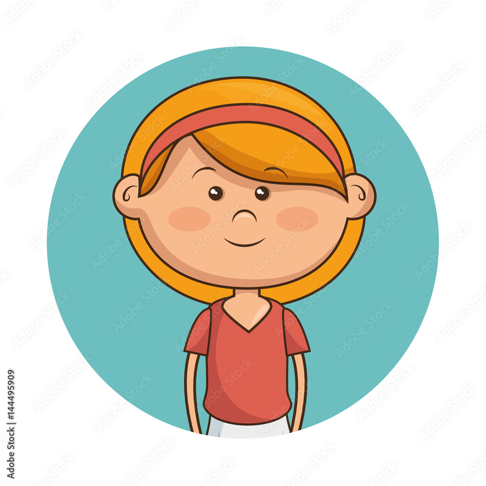 cute little girl character vector illustration design cute little girl character vector illustration design