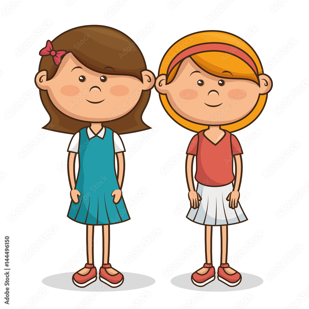 cute little kids character vector illustration design cute little kids character vector illustration design