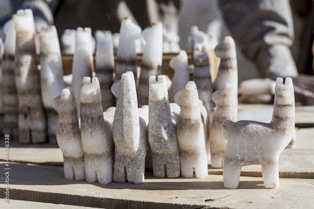 Obraz premium Crafts in Salinas Grandes in Jujuy, Argentina.