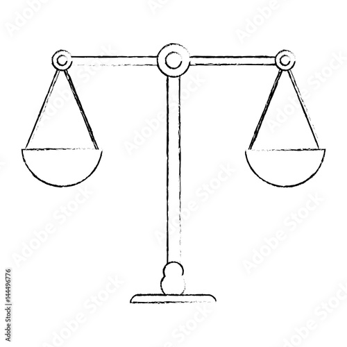 balance justice equality image sketch vector illustration eps 10
