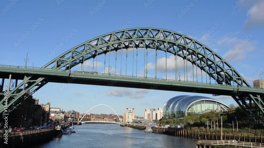 Newcastle upon Tyne, England, United Kingdom. The bridges over the river Tyne. Newcastle upon Tyne, England, United Kingdom. The bridges over the river Tyne.