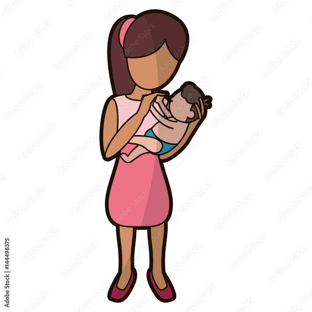 mother holding son lovely vector illustration eps 10 mother holding son lovely vector illustration eps 10