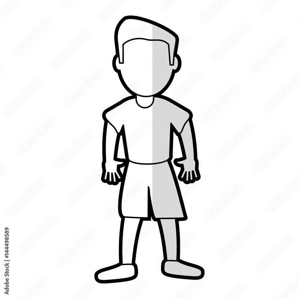 cartoon son boy standing vector illustration eps 10 cartoon son boy standing vector illustration eps 10