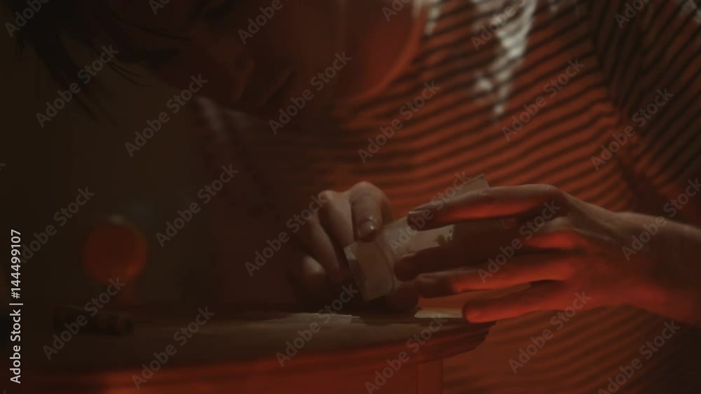  Drug addict couple in gloomy apartment injecting drugs & passing out