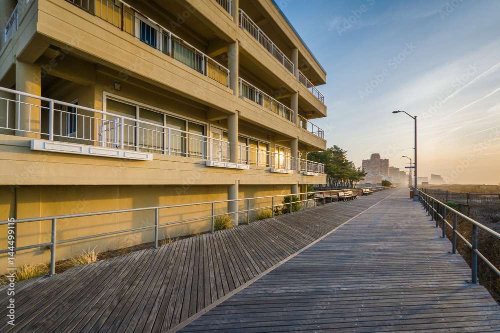 The boardwalk in Ventnor City, New Jersey. The boardwalk in Ventnor City, New Jersey.
