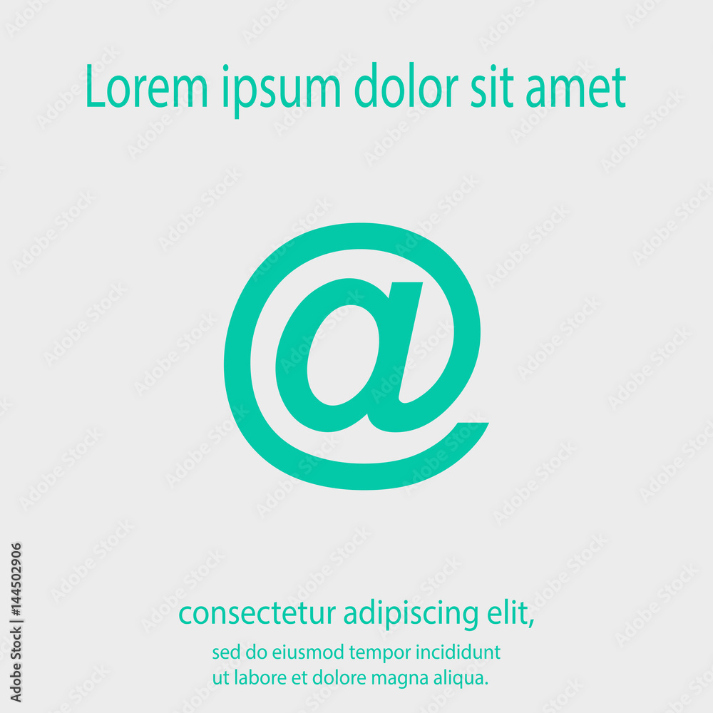 e-mail internet icon, vector illustration. Flat design style e-mail internet icon, vector illustration. Flat design style
