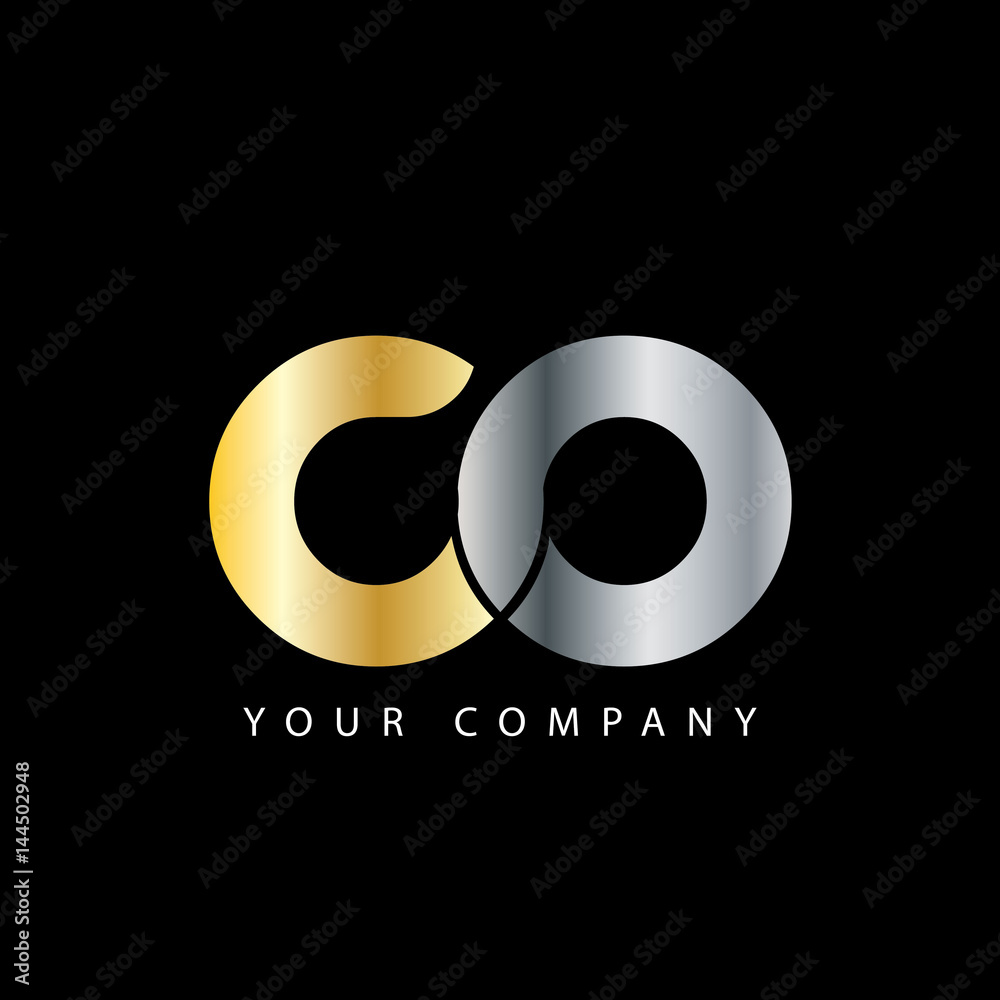 Initial Letter CO Rounded Lowercase Logo