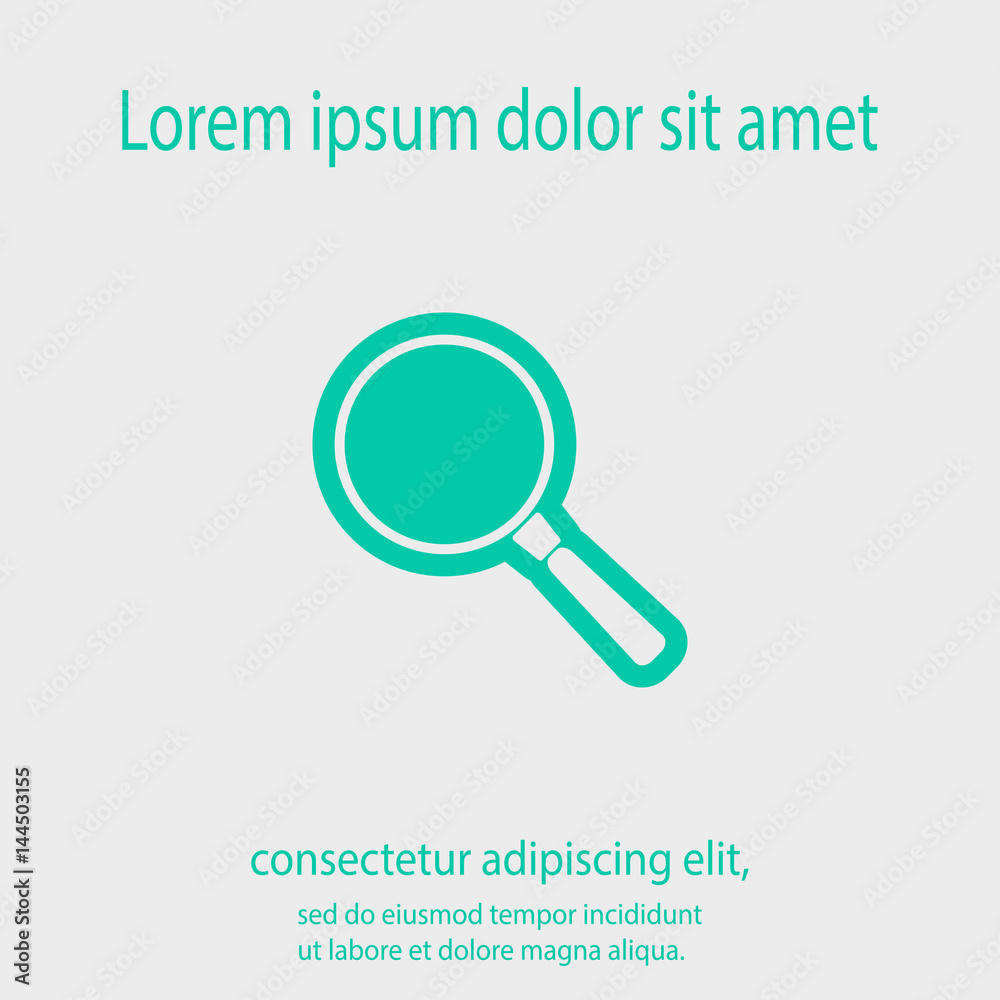 Search icon, vector illustration. Flat design style Search icon, vector illustration. Flat design style