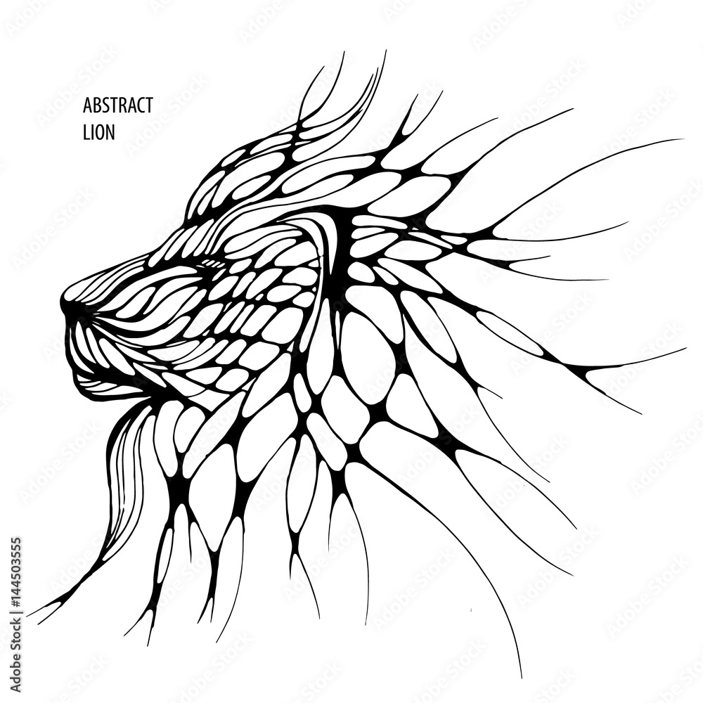 Tribal Tattoo Design Vector PNG Images Tribal Lion Tattoo Design Lion  King Clipart Abstract Animal PNG Image For Free Download