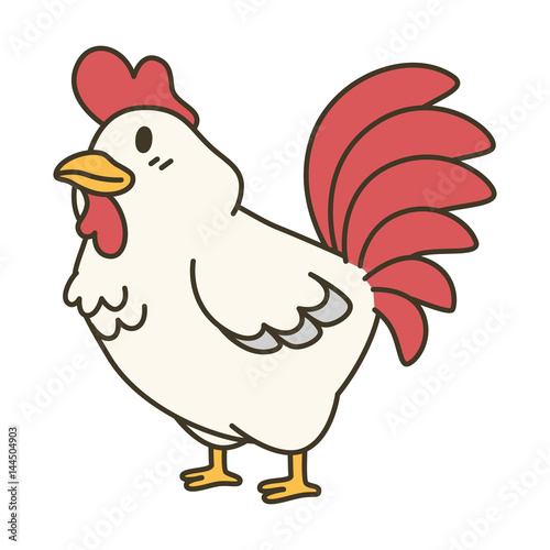 Cute chicken zodiac cartoon