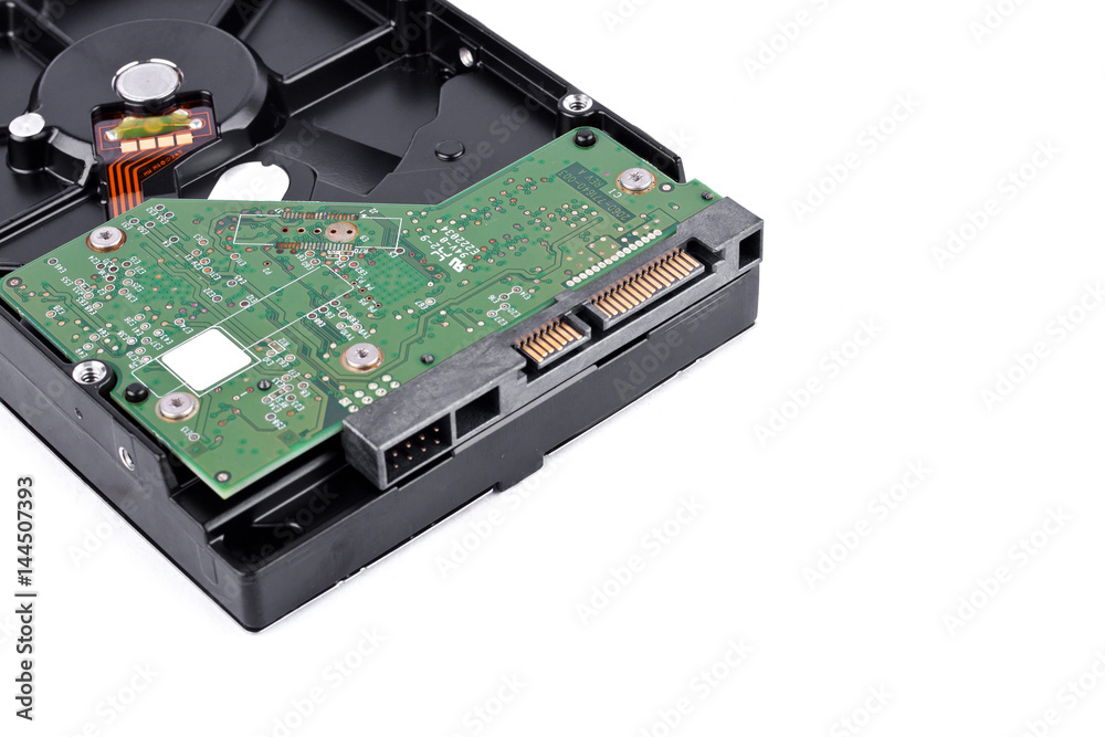 internal harddisk drive is the data storage for the digital data computer (close up) on white background harddisk technology isolated
internal harddisk drive is the data storage for the digital data computer (close up) on white background harddisk technology isolated