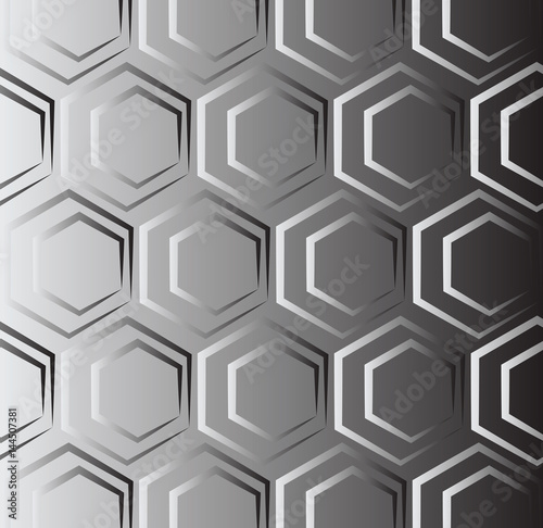 Honeycomb. Abstract pattern. Texture of hexagonal cells. Cells on a white-gray background. Fashionable geometric design. Graphic style for  wrapper, fabric, clothing, printed products. Vector