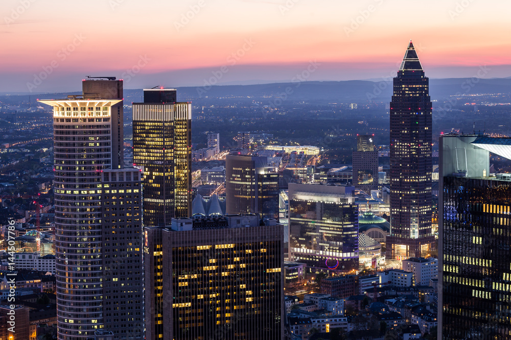 Fototapeta premium Frankfurt Am Main City Skyline 
