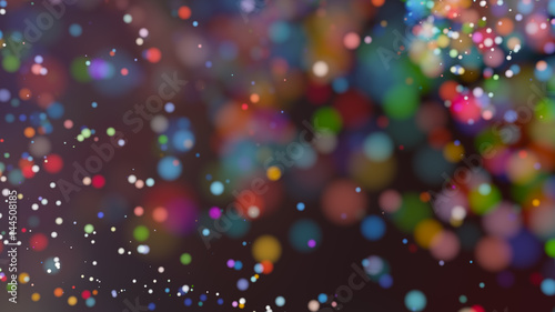 Beautiful colorful bokeh blurred background defocused lights