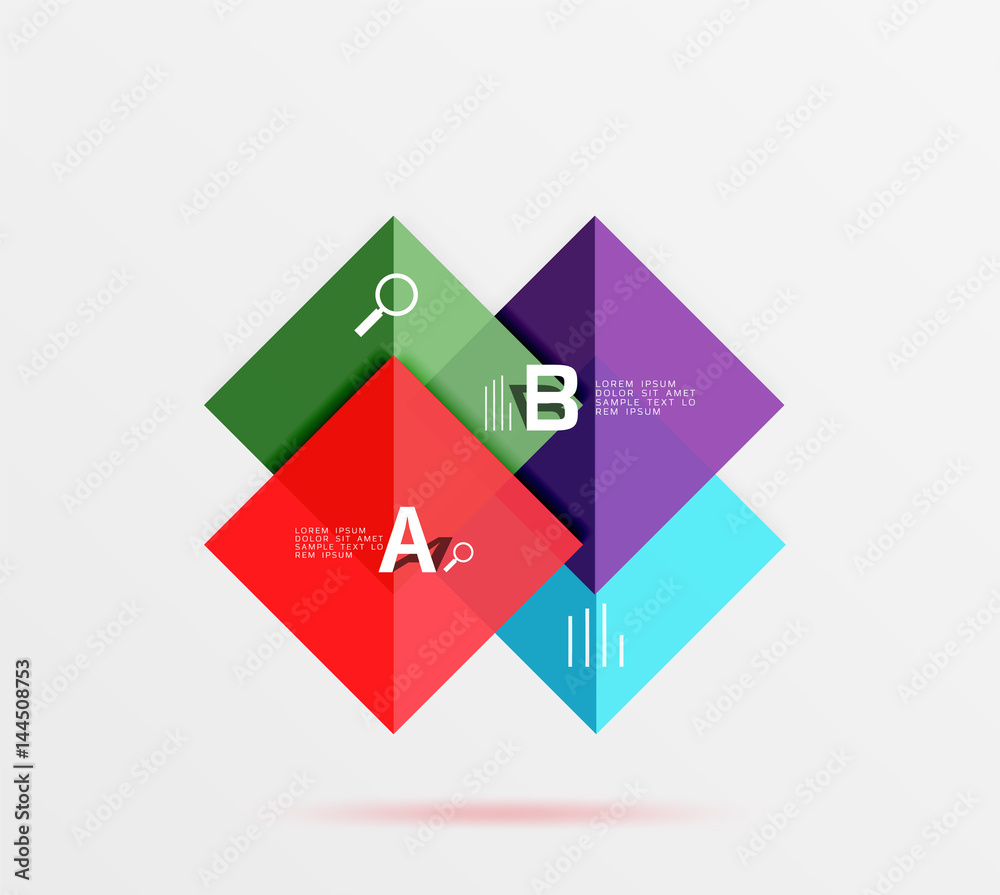 Geometric square and triangle template Geometric square and triangle template