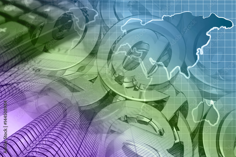 Fototapeta premium Financial background