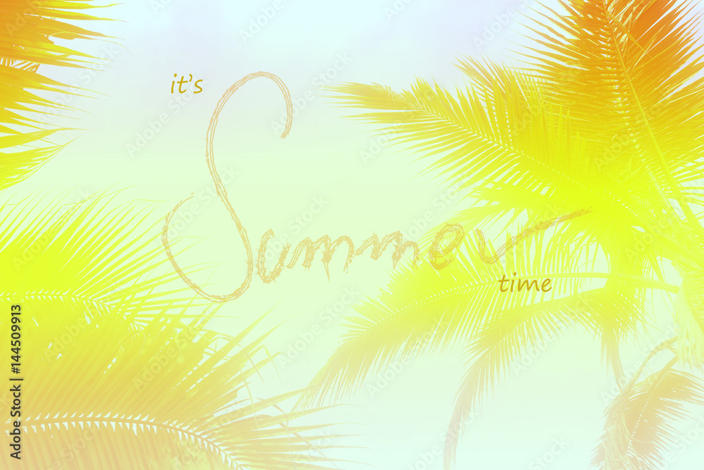 It's Summer time wallpaper, fun, party, background, sky, picture, art,  image, design, travel, poster, event Stock Photo | Adobe Stock