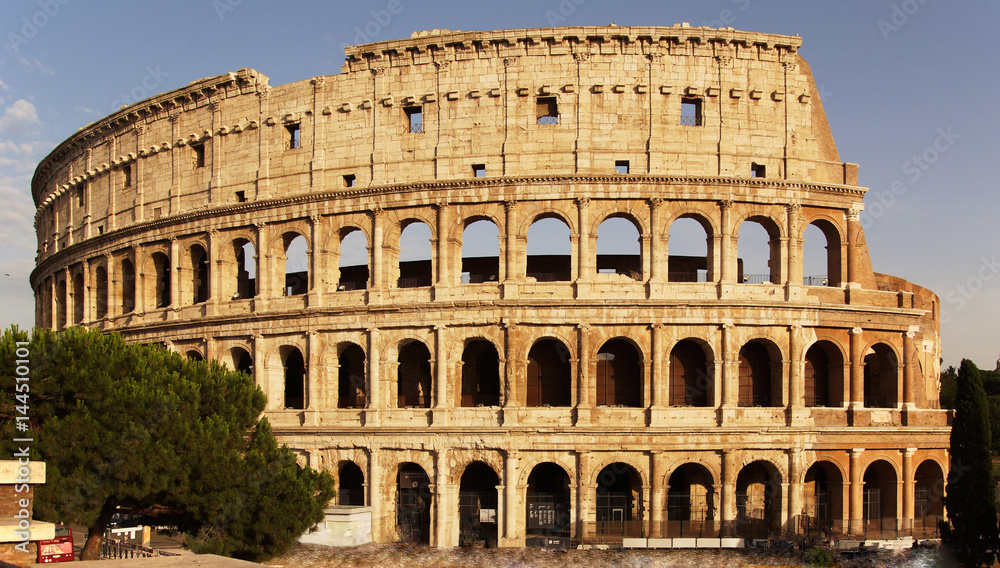 the Roman colosseum