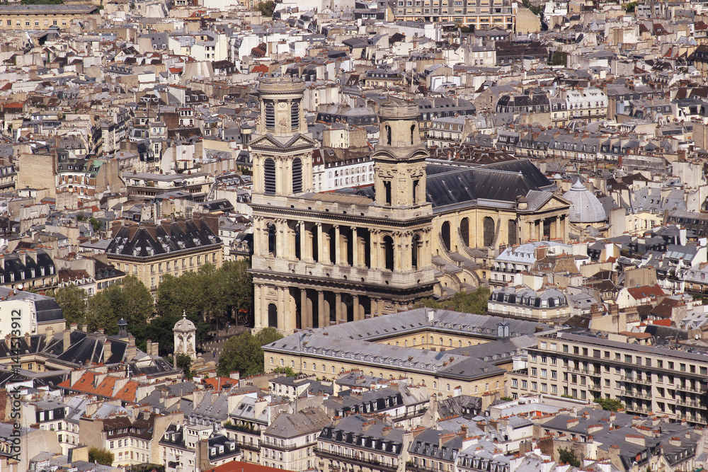 Paris, vu du ciel - Eglise Saint-Sulpice