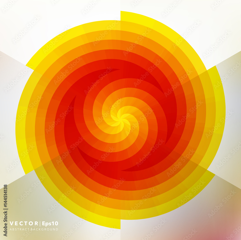 Fototapeta premium Abstract vector background. Circular geometric background. Vector illustration. Eps10.