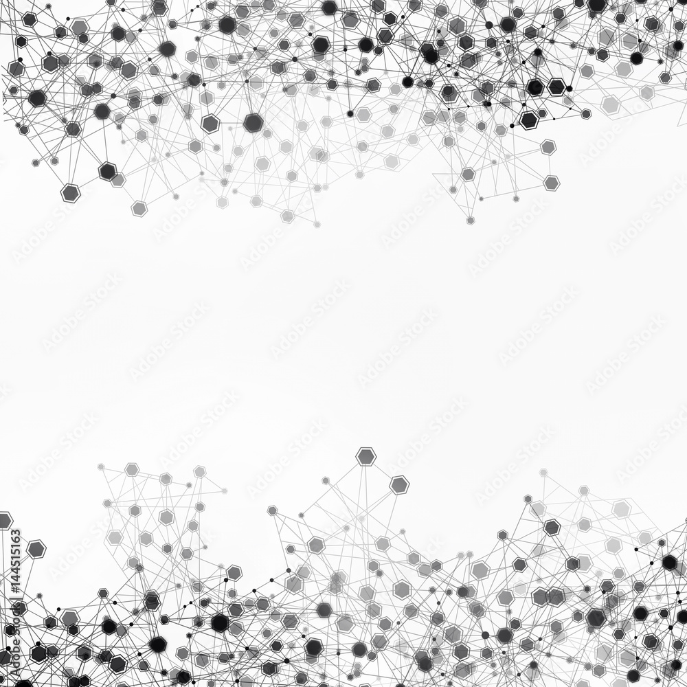 Black and White Network Background Black and White Network Background
