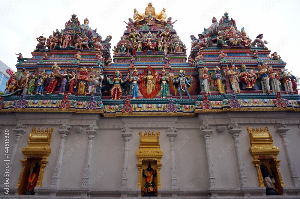 Hindu temple view