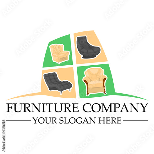 Ferniture company logo design photo