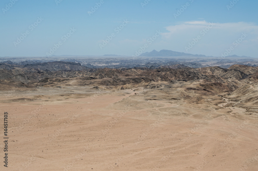 Moon Landscape in Welwitschia Plains near Swakopmund, Namibia