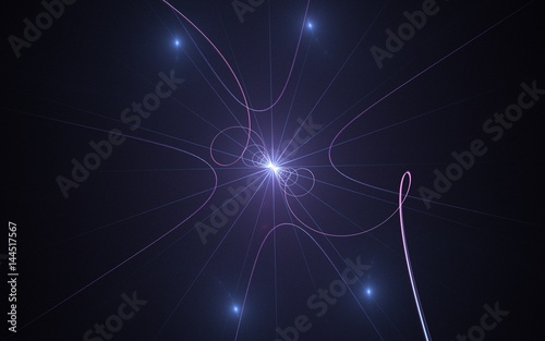 Fotografija Spiral galaxy with stars