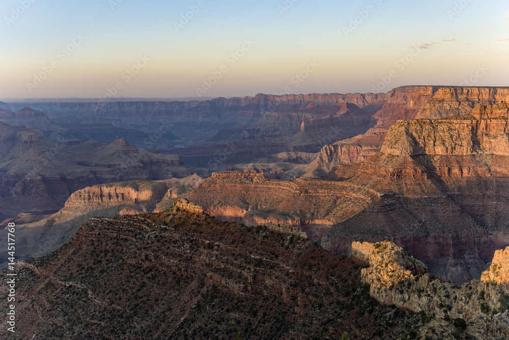 view into the grand canyon from mathers point, south rim