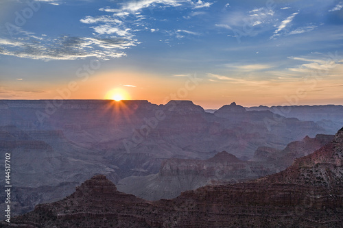 view into the grand canyon from Yaki point, south rim