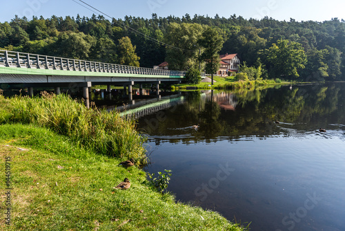 Reservoir of River Wda in Tlen village, Kujawy-Pomerania Province of Poland