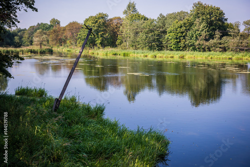Bra River canal in Kujawy-Pomerania Province of Poland