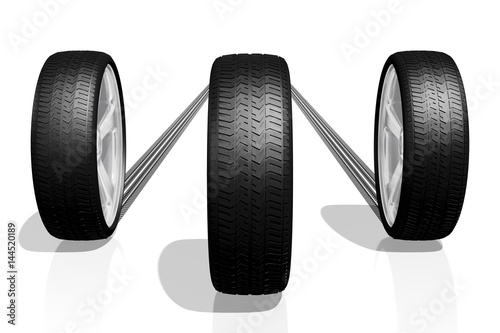 3D wheels  tires