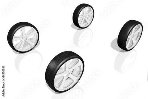 3D wheels, tires