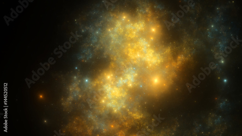 Abstract fractal illustration looks like galaxies