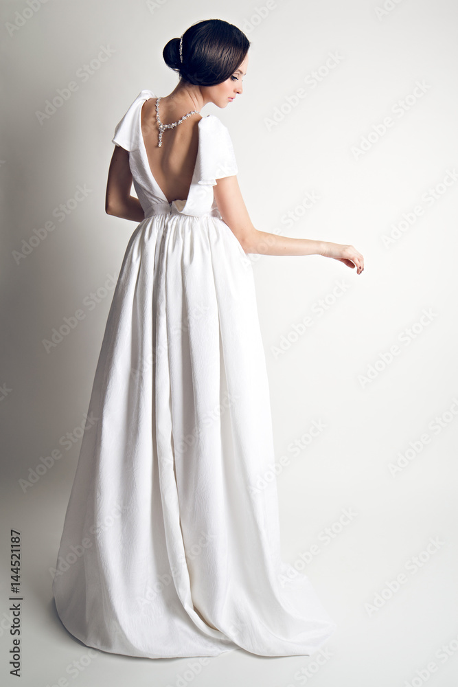 beautiful bride and jewels on the her back beautiful bride and jewels on the her back