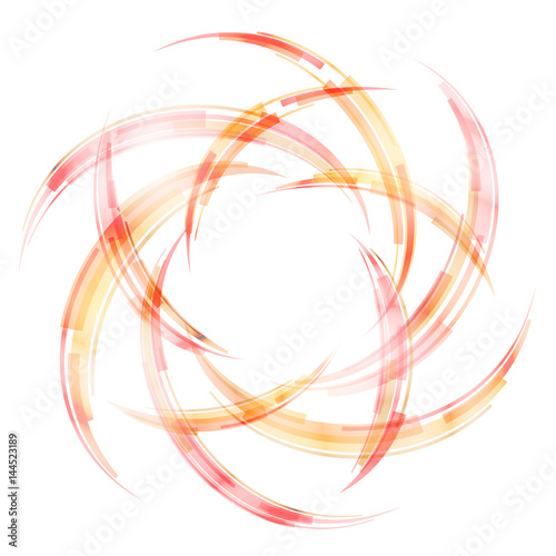 Abstract bend stripes in form of arcs. Combination lines and ribbons for abstract background. Qualitative vector graphic for various design, illustration, art decor, etc