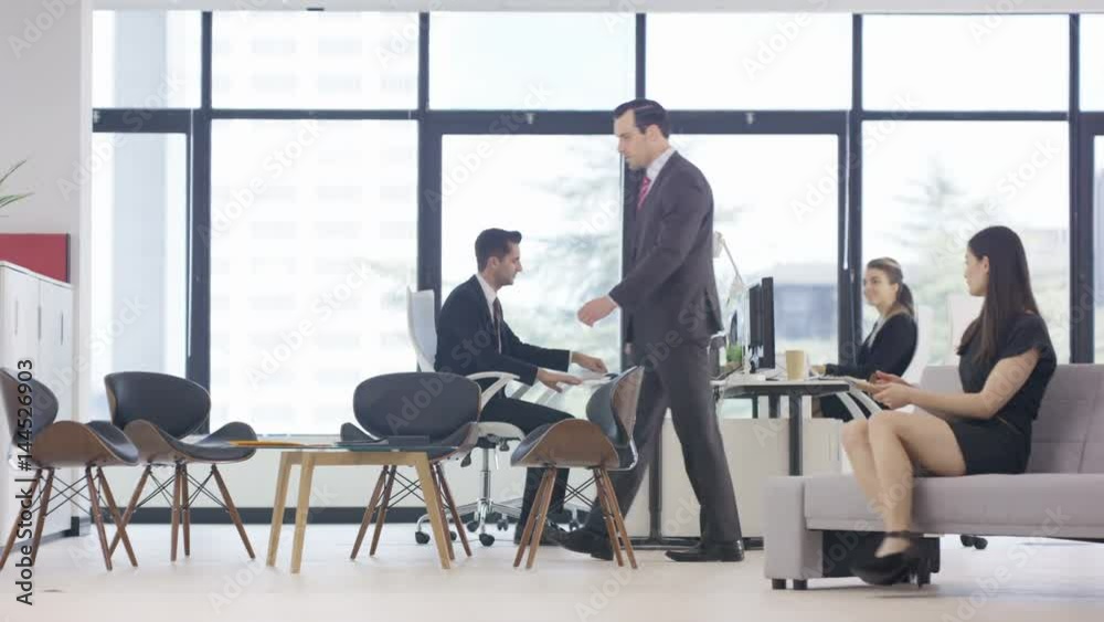 Corporate business team in a meeting in modern city office Corporate business team in a meeting in modern city office
