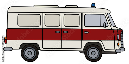 Retro ambulance minivan
