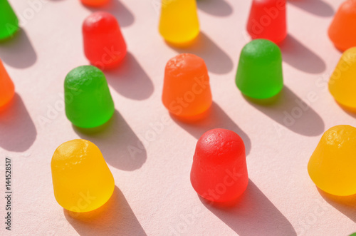 Canvas Print multicolored gumdrop candy