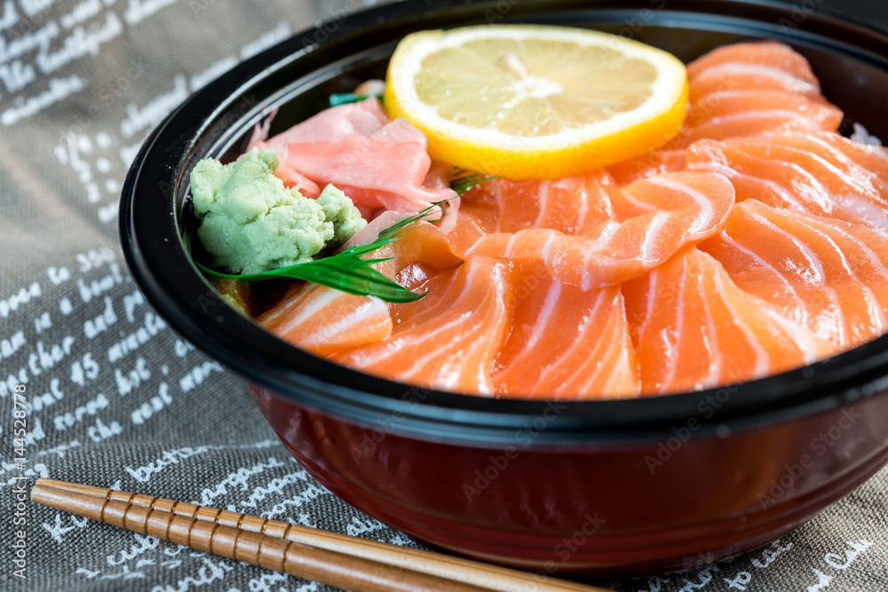 japanese food Mix Sashimi Chirashi Rice Bowl japanese food Mix Sashimi Chirashi Rice Bowl